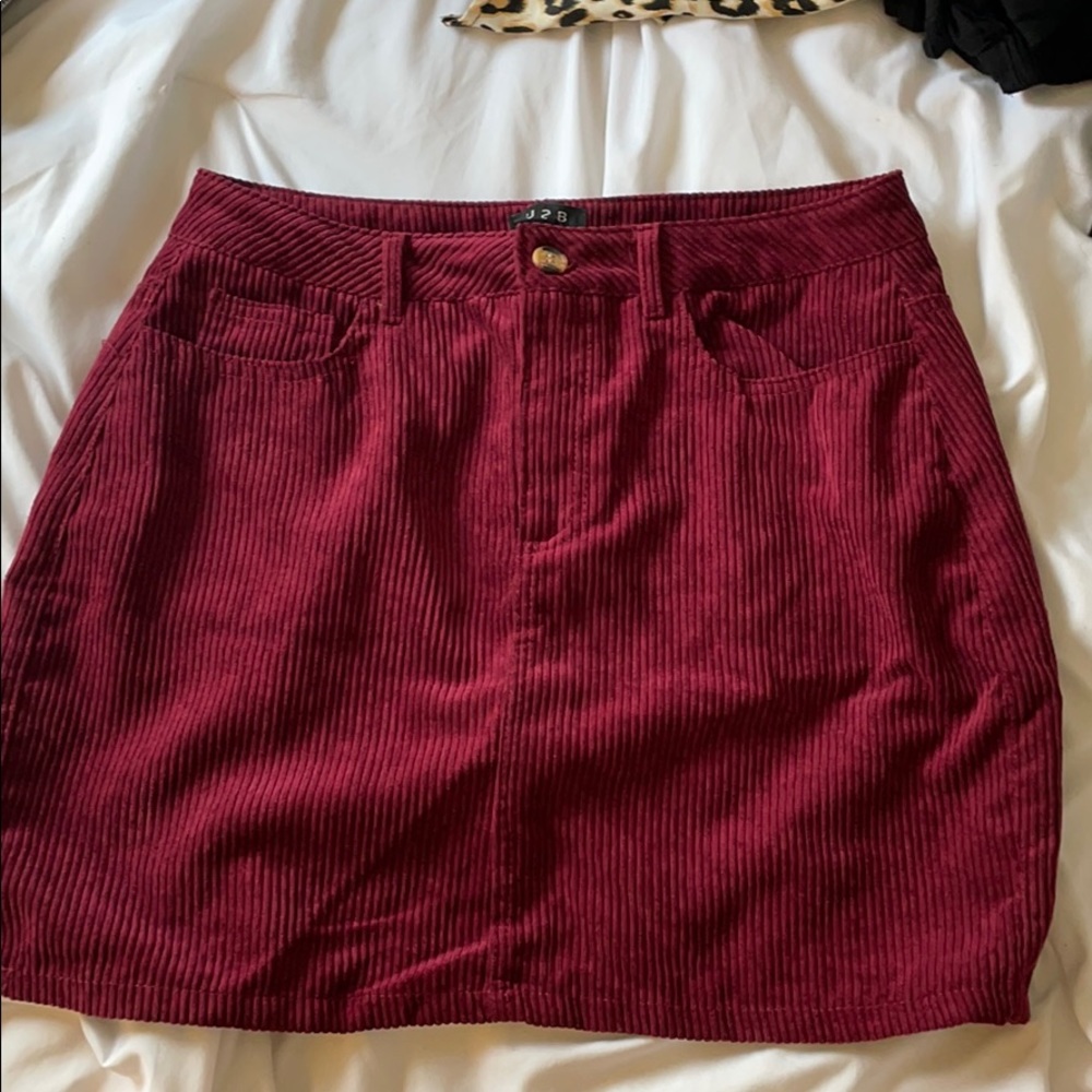 Burgundy Skirt
